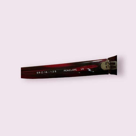 Salt. Penelope Maroon Oversized Sunglasses - Picture 5 of 6